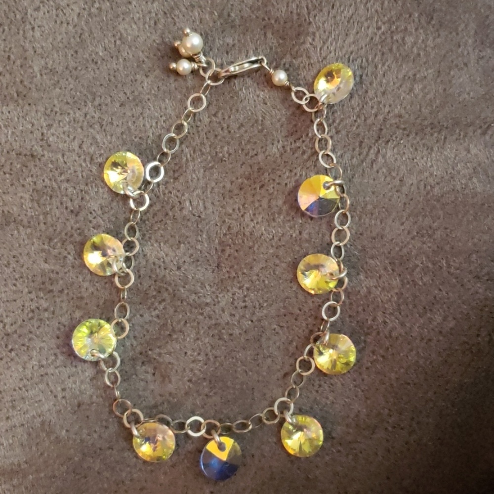 One Of A Kind Handmade Swarovski Crystal Bracelet